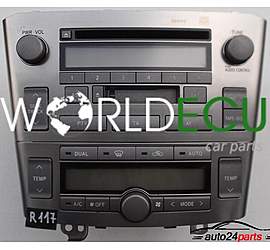 RADIO CD CASSETTE TOYOTA AVENSIS 86120-05080 / 8612005080 / CQ-MS6271LAC / CQMS6271LAC / W53900 - R117