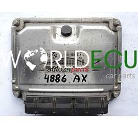 CENTRALINA MOTORE VW VOLKSWAGEN GOLF BORA 1.9 TDI AHF 038906012L, 038 906 012 L BOSCH 0281010112, 0 281 010 112, DIESEL 2812, 28SA4242