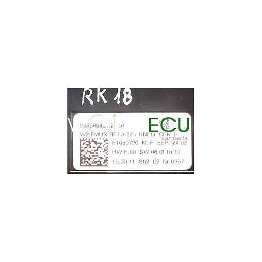 CONTROL PANEL CD RADIO CLIMATRONIC  W2 FMUX RFTA 2Z / RNEG CEM0 PEUGEOT 508 96656643XZ / 96656643XZ-01