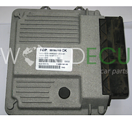 ECU CENTRALITA DE MOTOR OPEL CORSA D, FIAT 1.3 JTD MAGNETI MARELLI MJD 6O3.S5, MJD6O3S5, MJD603S05, FGP 55195815 CK, 55195815CK, 71600.161.02, 7160016102