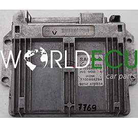 CALCULATEUR MOTEUR RENAULT CLIO 1.2, SAFIR 2, 8200031655, 21656829-0, 216568290, HOM7700868294, 9252 476034, 925247634