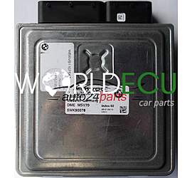 CENTRALINA MOTORE BMW E60 525 SIEMENS 5WK90078 DME MSV70 7555361, DME 7 555 361, DME7555361