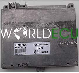 CALCULATEUR MOTEUR RENAULT CLIO SIEMENS S111730115 A, S111730115A, 7700860340, 7700873359