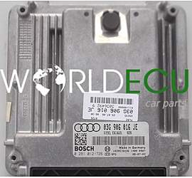ECU ENGINE CONTROLLER AUDI A4 BOSCH 0 281 012 726, 0281012726, 03G 906 016 JE, 03G906016JE, EDC16U31