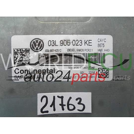 Centralina motore VW VOLKSWAGEN BEETLE 1.6 TDI 03L 906 023 KE, 03L906023KE, 5WP42965AA, PCR2.1