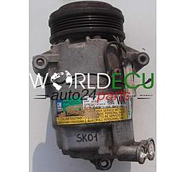 Compressore aria condizionata A/C climatizzatore OPEL ASTRA CORSA MERIVA 1.0-1.6, 13124750 WK, GM 6854091, DELPHI 4750