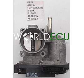 DROSSELKLAPPE  OPEL AGILA 1.2 16V (K12B) 5-BAK 86.000KM 71-GRS-7, 71GRS7