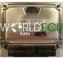 CENTRALINA MOTORE VW VOLKSWAGEN PASSAT 1.9 TDI 038906019GQ, BOSCH 0 281 010 941, 0281010941, 28SA5628