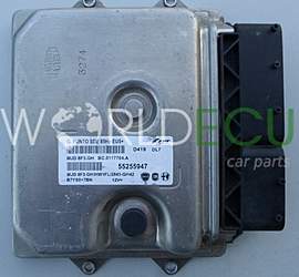 Engine control unit - ECU controllers FIAT 1.3 JTD Magneti Marelli MJD 8F3.GH, MJD8F3GH, FPT 55255947, BC.0117704.A, BC0117704A