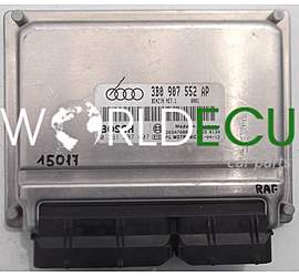 ECU ENGINE CONTROLLER AUDI A6 BOSCH 0 261 207 007, 0261207007, 3B0 907 552 AP, 3B0907552AP