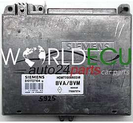 CALCULATEUR MOTEUR RENAULT LAGUNA 2.0 SIEMENS S101727104 Q, S101727104Q, HOM7700860316, 7700873714