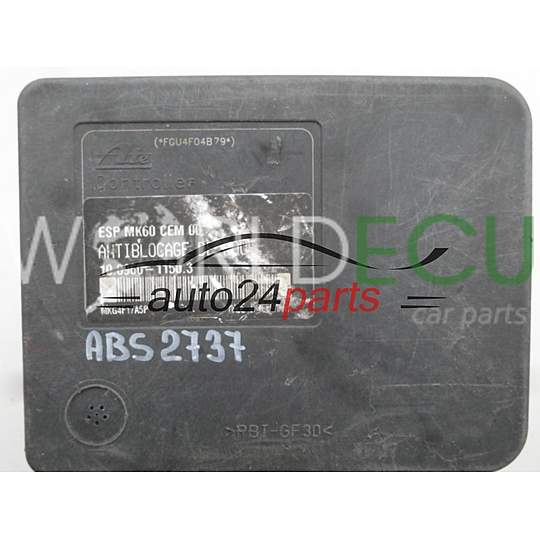ABS POMPA CENTRALINA PEUGEOT 206 9655960880, 10.0206-0194.4, 10020601944, 10.0960-1150.3, 10096011503