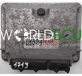 MOTORSTEUERGERÄT ECU STEUERGERAT AUDI A3 1.8 AGN 06A906018C, 06A 906 018 C, BOSCH 0261204127, 0 261 204 127