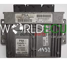 ECU ENGINE CONTROLLER CITROEN XSARA PICASSO 1.8 16V 9643786580, 9643786680-1, HOMS2000-1, 21645932-1, 50409S05, 1020 125458