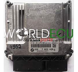 CENTRALINA MOTORE BMW E90 320 2.0 D BOSCH 0281014572, 0 281 014 572 DDE 7823420 7 823 420-01