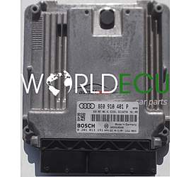 ECU ENGINE CONTROLLER AUDI A4 3.0 TDI 8E0910401P, 8E0 910 401 P, 8E0907401AL, 8E0 907 401 AL BOSCH 0281013191, 0 281 013 191