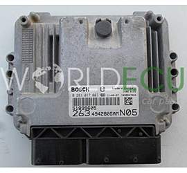 Engine control unit - ECU controllers FIAT DOBLO 1.6 JTD BOSCH 0 281 017 007, 0281017007, 51899605