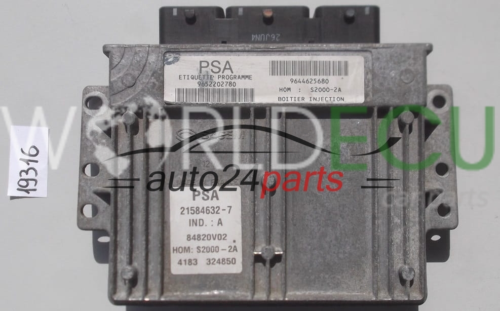 Calculateur Moteur PEUGEOT 206 1.4L – À Décoder Chez Un Pro, Occasion