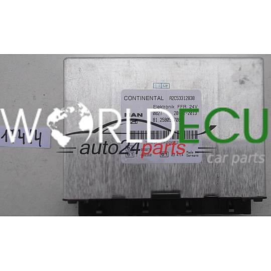 ECU CENTRALITA DE MOTOR MAN TGA CONTINENTAL A2C53312838, 81.25805.7088, 81258057088
