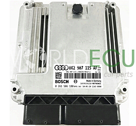 ECU ENGINE CONTROLLER AUDI A4 A5 2.0 TFSI BOSCH 0 261 S06 180, 0261S06180, 8K2 907 115 AF, 8K2907115AF