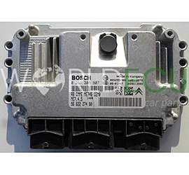ECU ENGINE CONTROLLER CITROEN C2 1.6 BOSCH 0 261 208 907, 0261208907, 96 622 274 80, 9662227480, 9652552380