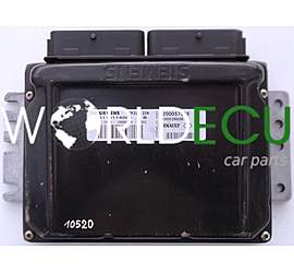 CALCULATEUR MOTEUR  RENAULT MEGANE SCENIC 1.6 SIEMENS SIRIUS 32N S11011400B, S110114000 B, 8200057536, 8200029658