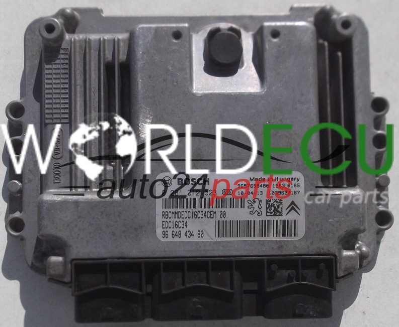 Calculateur Moteur Décodé PEUGEOT CITROEN HDI EDC16C34 0281012466 9661135380 - Foto 10