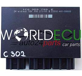 CENTRALINA DE COMANDO DO SISTEMA CONFORT 1C0959799E, 1C0 959 799 E, HELLA 5DK008213-50, 5DK 008 213-50 SEAT LEON TOLEDO COM-11