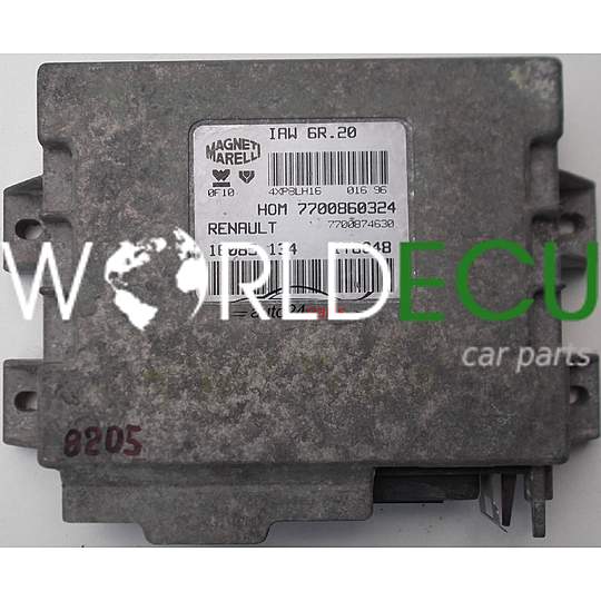 CALCULATEUR MOTEUR RENAULT TWINGO 1.2, MAGNETI MARELLI IAW 6R.20, IAW6R20, 7700860324, 7700874630, 16085.134, 16085134