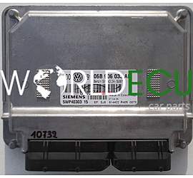 CENTRALINA MOTORE VW VOLKSWAGEN GOLF SKODA 1.6 06B 906 033 AL, 06B906033AL, SIEMENS 5WP40303 15, 5WP4030315