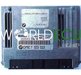 CENTRALINA MOTORE BMW E65 735 745 BOSCH 0261209002, 0 261 209 002, DME 7523523, 7 523 523, DME7523523