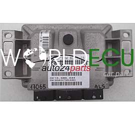 CENTRALINA MOTORE CITROEN PEUGEOT 2.0 16V MAGNETI MARELLI IAW 6LP1.23, IAW6LP123, 16.560.054, 16560054, 9650623180, 16.686.034, 16686034, 9649795480