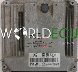 CENTRALINA MOTORE VW VOLKSWAGEN GOLF 2.0 TDI 03G 906 016 AQ, 03G906016AQ, BOSCH 0 281 011 848, 0281011848, DIESEL EDC16U1 7000, 1039S06946 -