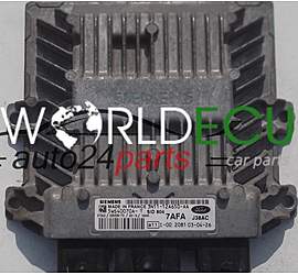 ECU ENGINE CONTROLLER FORD FIESTA FUSION 1.4 TDCI SIEMENS 5WS40070A-T, 5WS40070AT, 3N11-12A650-AA, 3N1112A650AA, 7AFA, SID804
