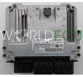 ECU ENGINE CONTROLLER CITROEN C3 PICCASO 1.6 HDI BOSCH 0 281 017 333, 0281017333, 96 770 131 80, 9677013180, 9666729580