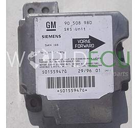Centralina airbag OPEL VECTRA B GM 90 508 980, 90508980, SIEMENS 5WK4 169, 5WK4169