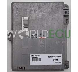 Calculateur Moteur RENAULT 25 2.0, S101268101E, HOM 7700745985, HOM7700745985, 7700748216, BVM