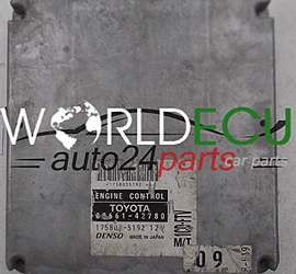 CALCULATEUR MOTEUR TOYOTA RAV 4 2.0 D4D DENSO 175800-5192, 1758005192, 89661-42780, 8966142780