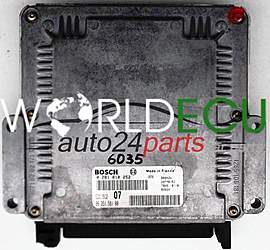 БЛО0К УПРАВЛЕНИЯ ДВИГАТЕЛЕМ PEUGEOT 307 2.0 HDI 9635158180 BOSCH 0281010252 EDC15C2 07