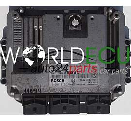 CENTRALINA DO MOTORE FORD FIESTA 1.6 TDCI BOSCH 0 281 012 249, 0281012249, FoMoCo 5S61-12A650-EC, 5S6112A650EC