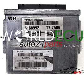 CENTRALINA MOTORE SAAB 9-5 2.3, T7.7A06, T77A06, 5380076, 123421548, 5168992
