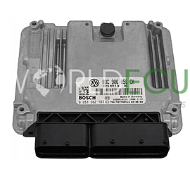 CENTRALINA MOTORE VW VOLKSWAGEN GOLF 1.6 FSI 03C 906 056 CK, 03C906056CK, BOSCH 0 261 S02 185, 0261S02185, 1039S10155 BENZIN MED9.5.10 7001
