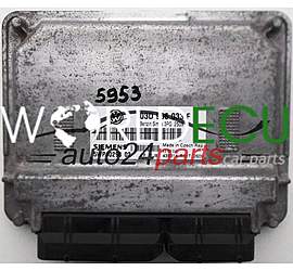 CENTRALINA MOTORE VW VOLKSWAGEN POLO 1.2 03D906033F, 03D 906 033 F, SIEMENS 5WP40298 01, BENZIN SIMOS 3PG 2509