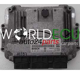 MOTORSTEUERGERÄT ECU STEUERGERÄT FORD FUSION FOCUS 2.0 TDCI BOSCH 0 281 011 612, 0281011612, FoMoCo 6S61-12A650-VC, 6S6112A650VC, 1039S10023, 5DSC