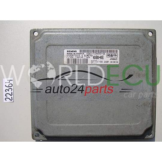 ECU Engine control unit FORD FIESTA S120977015 G, S120977015G, 4S6112A650SE, 4S6112A650SE