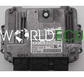 ECU ENGINE CONTROLLER CITROEN 1.6 HDI BOSCH 0 281 011 630, 0281011630, 96 585 760 80, 9658576080