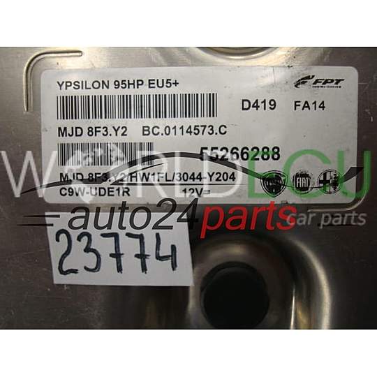 ECU Engine control unit FIAT 55266288, MJD8F3.Y2, MJD8F3Y2
