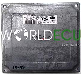ECU ENGINE CONTROLLER FORD FIESTA 1.4, SIEMENS S118107004 C, S118107004C, 3S61-12A650-CA, 3S6112A650CA, 1PDA