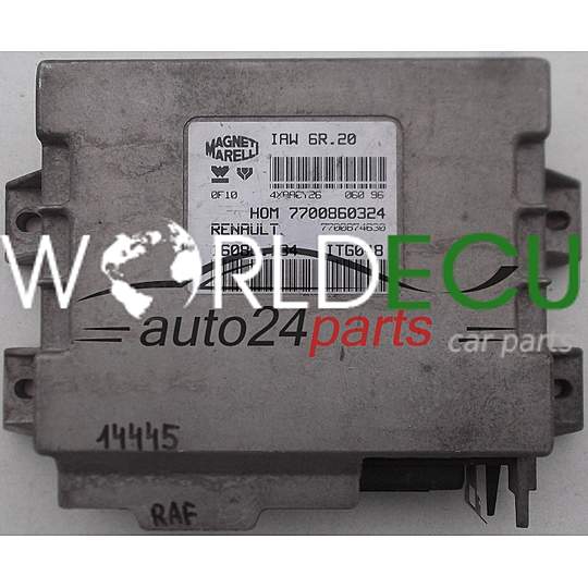 CALCULATEUR MOTEUR RENAULT TWINGO 1.2, MAGNETI MARELLI IAW 6R.20, IAW6R20, 7700860324, 7700874630, 16085.134, 16085134