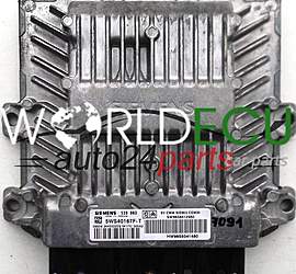 CENTRALINA DO MOTORE PEUGEOT 407 307 2.0 HDI 5WS40167F-T, SW9056412980, HW9055041480, SID 803